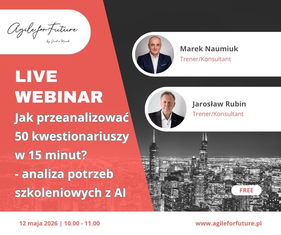 Webinar dla trenerów: Jak przeanalizować 59 kwestionariuszy w 15 minut - analiza potrzeb szkoleniowych przy wsparciu AI